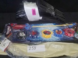 Miscellaneous Hangers, walking cane, Spiderman toy