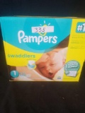 Pampers Swaddlers size 1 box of 222 diapers