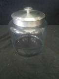 Glass cookie jar