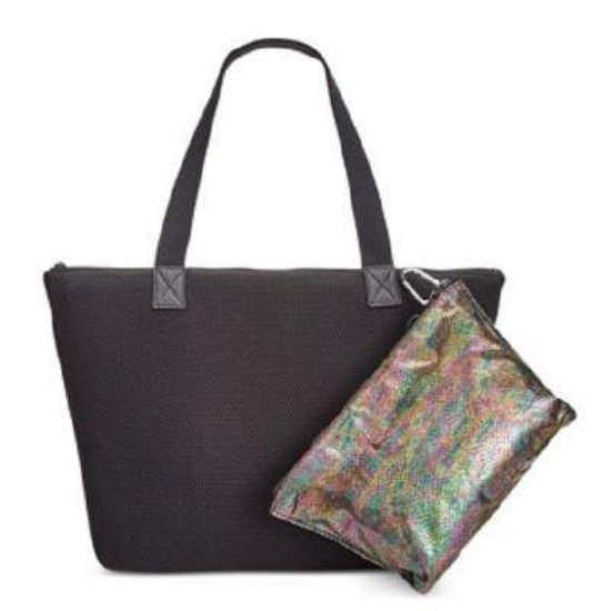 Ideology Mesh tote with Pouches Style GD1022Black Black Rainbow Snake