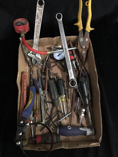 Tools- Screwdrivers, wrenches, pipe wrenchs, drill bits, plus