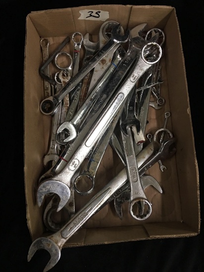 All sizes and brands of wrenches from 13/64 to 1-1/8th