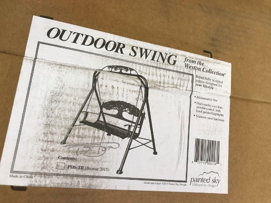 Metal swing with tree background from Weston collection