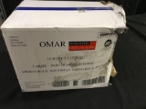 Omar powder free vinyl gloves note damaged boxes