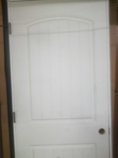 32" interior white solid door with frame