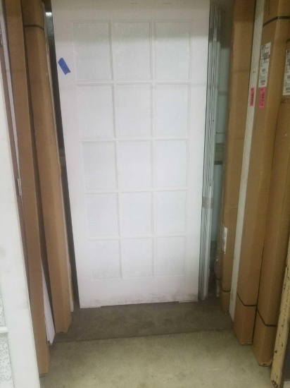 15 glass panel textured door