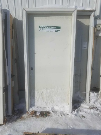 Exterior door and frame 36"