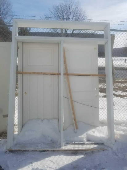 Double 36" exterior door frame