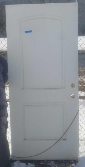 36" White Exterior door