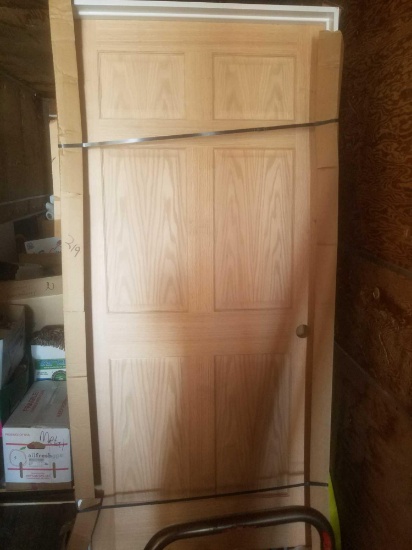 36" 6 panel no finish door