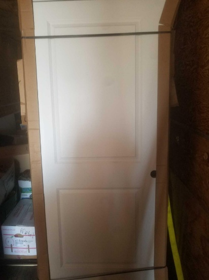 White 2 panel 36" Door with frame