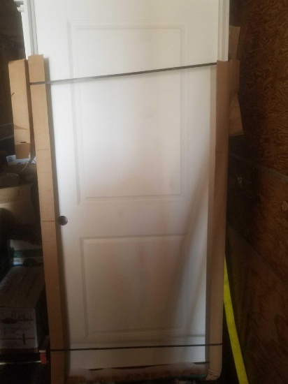 White 2 panel 36" Door with frame