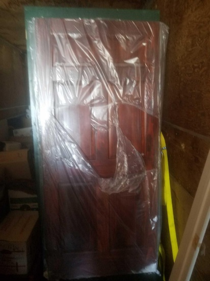 6 panel 36" finished door & frame