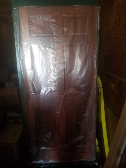 6 panel 36" finished door & frame