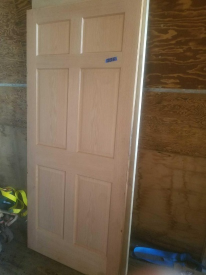 6 Panel Interior no finish & flat exterior door