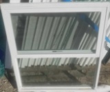 Vinyl sliding window with screen 36x 37 1/2