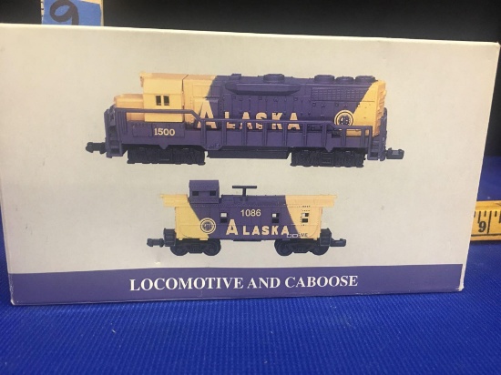 Locomotive and Caboose ,1500 Alaska , 1086 Alaska