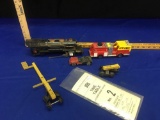Majorette ,Made in France Fire truck , Tootsie car,Cushioned Load Rock Island Time Table , and more,