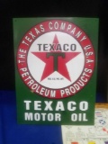 Texaco Motor Oil Sign Burlington Route train picture, Navy Flag signs, Travel Chess and checkers set