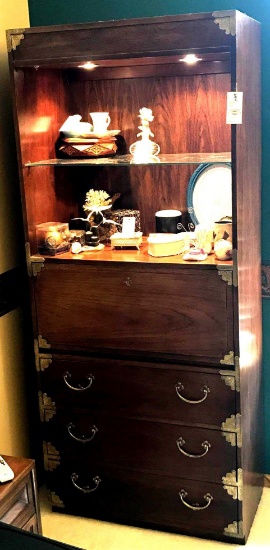 Thomasville lighted display Cabinet