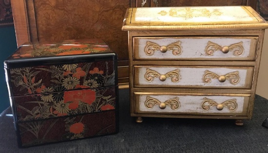 jewelry Boxes -wooden one is musical
