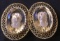 BEAUTIFUL VINTAGE WHITING & DAVIS CO. CAMEO CLIP ON EARRINGS