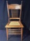 Antique wicker seated chairs