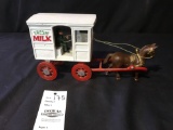 Hubley-Like Cast Iron Dairy Wagon