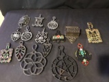 Wilton cast iron trivets, other trivets and match box holders