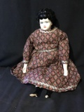 Ceramic Head and limbs 1800s doll marked 
