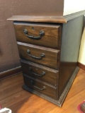 Vintage wooden filing cabinet