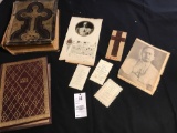 1800s Bible and historical souvenirs
