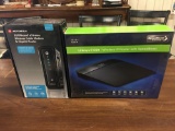 Wireless Cable Modem and Gigabit Router plus Linksys E1500 wireless N Router with SpeedBoost