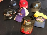 Racing hats including dale Earnhardt leather