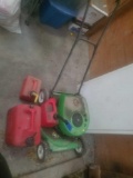 Lawn mower 3 gas cans