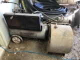 Air compressor with frozen motor/ squirrel fan