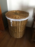 Large wicker lined basket