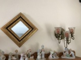Wall sconce and decorative mirror