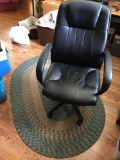 Office chair and rug
