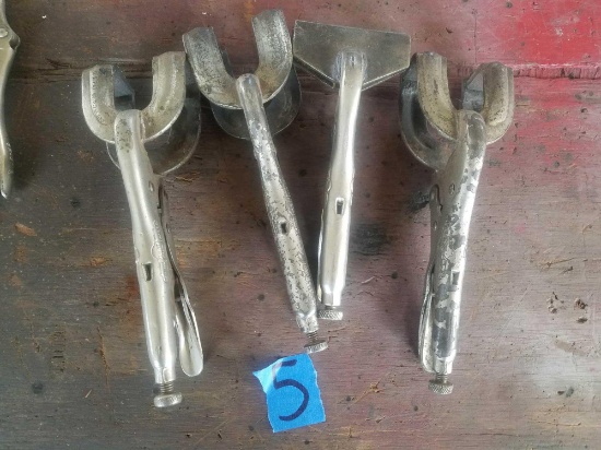 Vice Grips with flat head & C style
