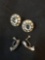 Vintage sterling silver earrings