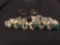 Sterling bracelet marked Mexico and 2 Sterling rings