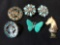 Trifari earrings and pins