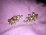 14 k gold Pearl Clip On Earings