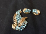 Trifari Vintage Brooch & earrings