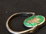 Sterling silver flip ring 