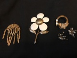 Vintage Sarah Coventry brooches and earrings