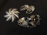 Vintage Sarah Coventry, brooch earrings and bracelet