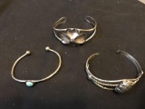 Vintage sterling silver bracelets