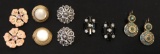 Vintage designer earrings- Trifari, Ciner, Michal Golan, Weiss